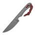 Piranha Knives Lich peilis, red kydex