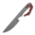 Coltello Piranha Knives Lich, red kydex