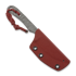 Piranha Knives Lich peilis, red kydex