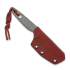 Piranha Knives Orion 칼, red kydex
