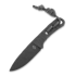 Piranha Knives Skeleton Necker peilis, black kydex