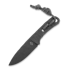 Piranha Knives Skeleton Necker 칼, black kydex