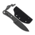 Piranha Knives Skeleton Necker peilis, black kydex