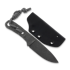 Piranha Knives Skeleton Necker 칼, black kydex