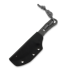 Piranha Knives Skeleton Necker 칼, black kydex