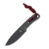 Piranha Knives Skeleton Necker 칼, red kydex
