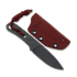 Piranha Knives Skeleton Necker kniv, red kydex