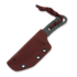 Piranha Knives Skeleton Necker 칼, red kydex