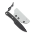 Coltello Piranha Knives Skeleton Necker, white kydex
