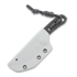 Piranha Knives Skeleton Necker peilis, white kydex