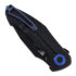 PMP Knives Alpha Smilodon Black/Blue sulankstomas peilis