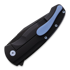 PMP Knives Berserker Black Blue Hardware sulankstomas peilis