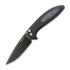 Pro-Tech Cambria Flipper DLC 折叠刀, TechnoCarbon Blue Inlay CF2103-LTDTCBLUE