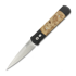 Pro-Tech Godfather Satin sulankstomas peilis, Black Aluminum & Maple Burl 906-SATIN