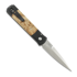 Pro-Tech Godfather Satin sulankstomas peilis, Black Aluminum & Maple Burl 906-SATIN
