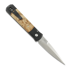 Coltello pieghevole Pro-Tech Godfather Satin, Black Aluminum & Maple Burl 906-SATIN