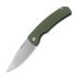 Pro-Tech MAGIC 2 sulankstomas peilis, Green Aluminum, Stonewash M2601-GREEN