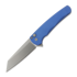 Pro-Tech Malibu Stonewashed Reverse Tanto 折叠刀, 藍色 5401-BLUE