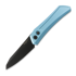 Pro-Tech Oligarch 折り畳みナイフ, Blue Aluminum, DLC DS103TBLUE