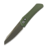 Pro-Tech Oligarch sulankstomas peilis, Green Aluminum, DLC DS121-GREEN