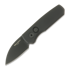 Pro-Tech Runt 5 DLC Wharncliffe 折叠刀, 黑色 R5303