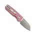Pro-Tech Runt 5 Stonewashed Reversed Tanto sulankstomas peilis, pink R5201-PINK