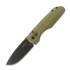 Pro-Tech - Synapse, Black Aluminum/Green Micarta, DLC