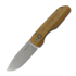 Coltello pieghevole Pro-Tech Synapse Black Aluminum & Natural Micarta, Stonewash VERO1211-NATURALLINEN