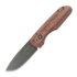 Pro-Tech Synapse Black Aluminum & Red Micarta sulankstomas peilis, Acid Washed VERO1211-AWREDLINEN