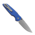 Pro-Tech TR-3 Integrity sulankstomas peilis, Blue Aluminum, Stonewash INT101-BLUE