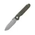 Coltello pieghevole Prometheus Design Werx SPD Invictus-SP - OD Green Linen Micarta