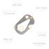 Prometheus Design Werx Standard Issue Dog Tag Tool daugiafunkcis įrankis