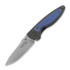 Coltello pieghevole Puppy K&T Bunny, TC4 handle with blue titanium inlay, hand rubbed blade