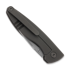 Puppy K&T Bunny sulankstomas peilis, TC4 handle with blue titanium inlay, hand rubbed blade
