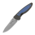 Coltello pieghevole Puppy K&T Bunny, TC4 handle with blue titanium inlay, stone washed blade