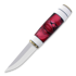 Нож Puukkopaja Jaska Nukari Akryylipuukko, white/red