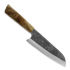 Chef´s knife Puukkopaja Jaska Nukari Santoku, X-cut curly birch