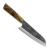 Chef´s knife Puukkopaja Jaska Nukari Santoku, X-cut curly birch