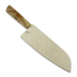 Chef´s knife Puukkopaja Jaska Nukari Santoku, X-cut curly birch