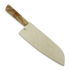 Chef´s knife Puukkopaja Jaska Nukari Santoku, X-cut curly birch