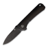 QSP Knife Hawk kääntöveitsi, ebony, musta