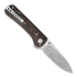 QSP Knife Hawk Linerlock Copper Foil CF 折叠刀