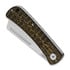 QSP Knife Hedgehog Slip Joint Golden CF folding knife