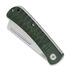 QSP Knife Hedgehog Slip Joint Green Micarta kääntöveitsi