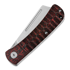 QSP Knife Hedgehog Slip Joint Red CF kääntöveitsi