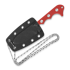 QSP Knife Neckmuk Neck Knife halskniv, röd