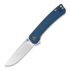 QSP Knife Osprey Linerlock Blue Micarta folding knife