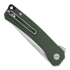 QSP Knife Osprey Linerlock Green Micarta kääntöveitsi