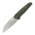 R&H Knives Tasca 2 Gen2 Wharncliffe - Beadblast - FatCarbon, green