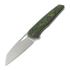 R&H Knives Tasca 2 Gen2 Wharncliffe - Beadblast - FatCarbon, green